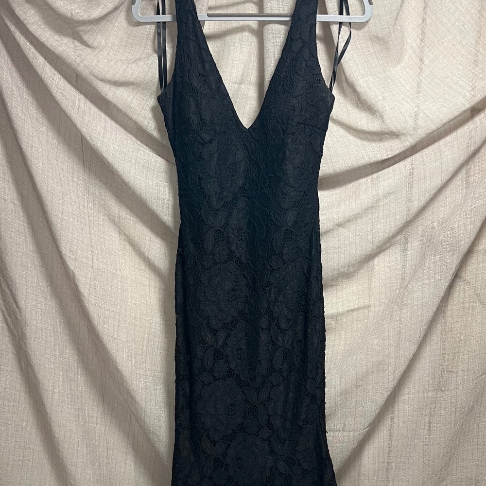 Avery G | Lace Patchwork Embroidered dress/gown with flower detail